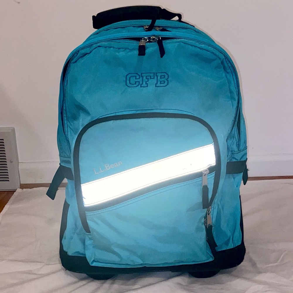 Light blue Rolling Deluxe Book Pack by L.L. Bean